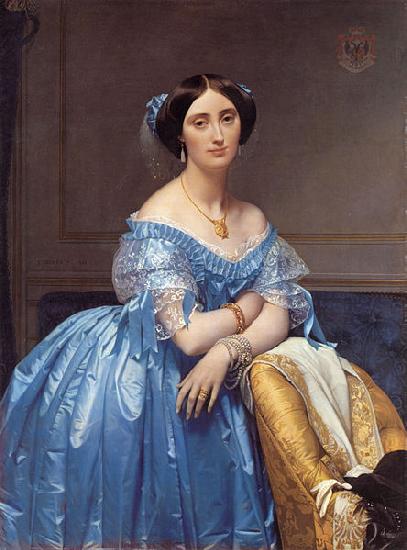 Jean-Auguste Dominique Ingres Portrait of the Princess Albert de Broglie oil painting picture